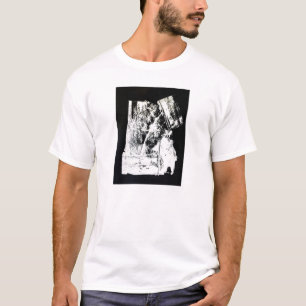 "Das Heiligtums-" Schablone-T-Shirt der Männer T-Shirt