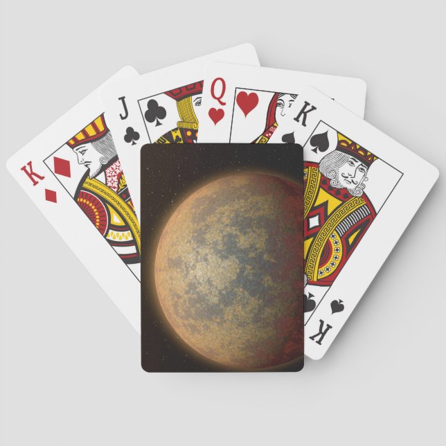 Das heiße Rocky Exoplanet hatte 219134 B. Spielkarten (Rückseite)