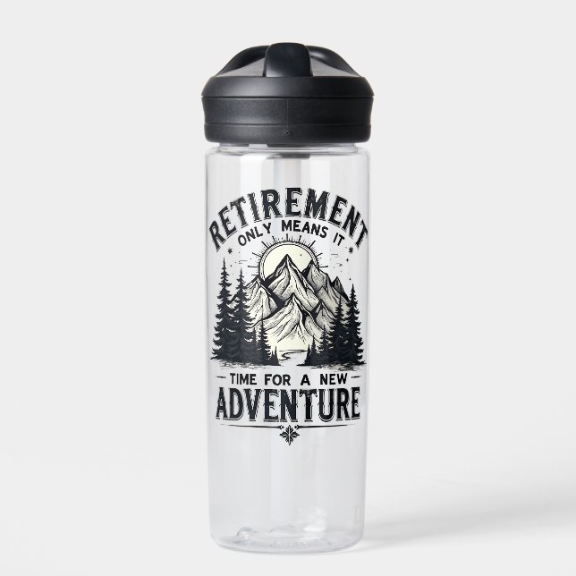 Das heißt, es ist Zeit für ein neues Abenteuer Trinkflasche (Vorderseite)