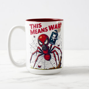 Das heißt Krieg! – Die Rache der Spinne Zweifarbige Tasse