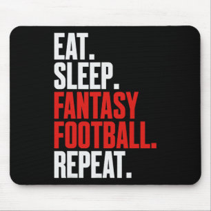 Das heißt, schlafe Fantasy Football Wiederholung' Mousepad