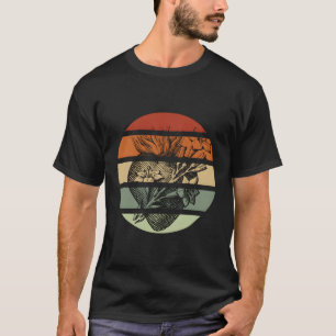 Das hektische Herz des hl. Joseph Retro Sunset Kat T-Shirt