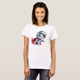 Das heldenhafte Pony mit silberner Krinze. T-Shirt