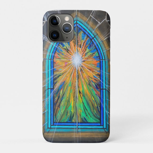 Das helle 3 kirchliche Glasfenster    Case-Mate iPhone Hülle (Rückseite)
