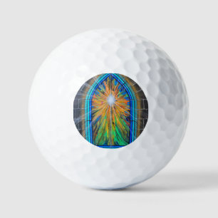 Das helle 3 kirchliche Glasfenster Golfball