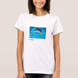 Das helle Kleid der atlantischer Segelfisch-Frauen T-Shirt