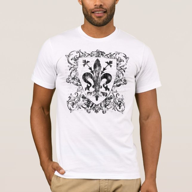 Das helle Shirt der florentinischen Lilien-Männer (Vorderseite)