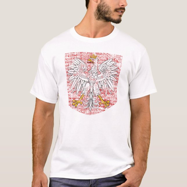 Das helle Shirt der polnischen Adler-Männer (Vorderseite)