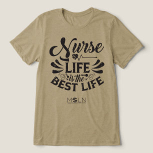 Das hellfarbene T-Shirt für die Krankenversicherun Tri-Blend Shirt