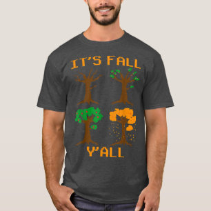 Das Herbst-YAll 8 Bit Herbst Gaming Retro Piela T-Shirt
