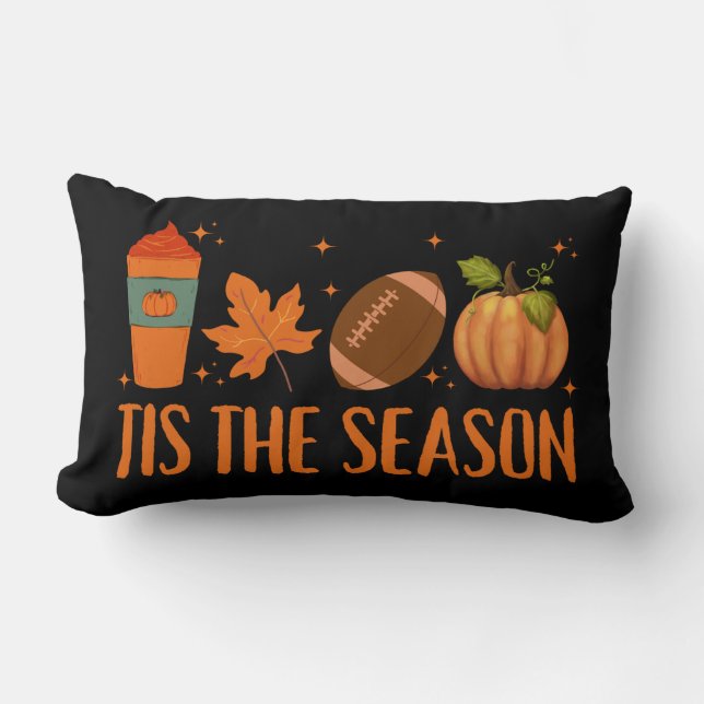 Das HerbstHalloween der Saison Lendenkissen (Vorderseite)