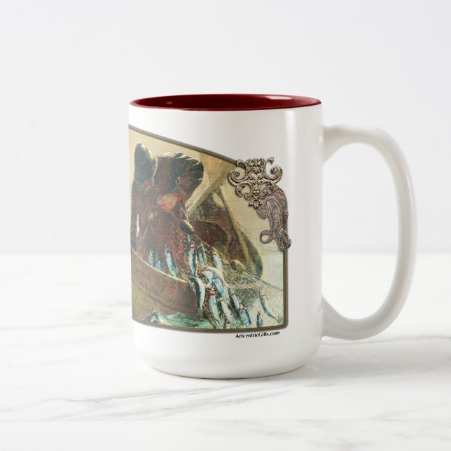 Das Hering-Netz - Keramik 15oz. Tasse (Rechts)