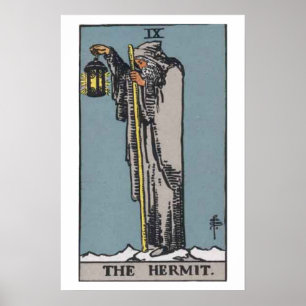Das Hermit Tarot Card Poster