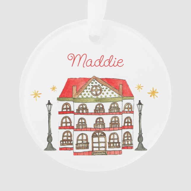Das Herrenhaus - Personalisierbare Akrylverzierung Ornament (Vorderseite)