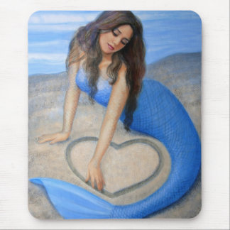 Das Herz der blauen Meerjungfrau Mousepad
