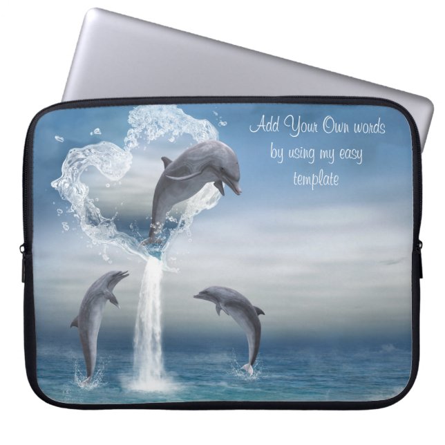 Das Herz der Dolphins Electronics Tasche (Vorderseite)