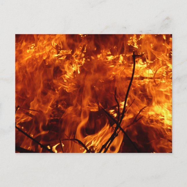 Das Herz der Feuerpostkarte Postkarte (Vorderseite)