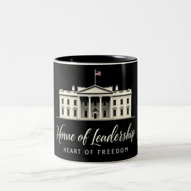 Das Herz der Freiheit Zweifarbige Tasse (Mittel)