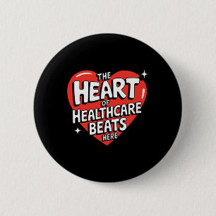 Das Herz der Gesundheitsversorgung schlägt hier - Button