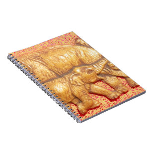 Das Herz der Herde: Elefantenportrait Notizblock