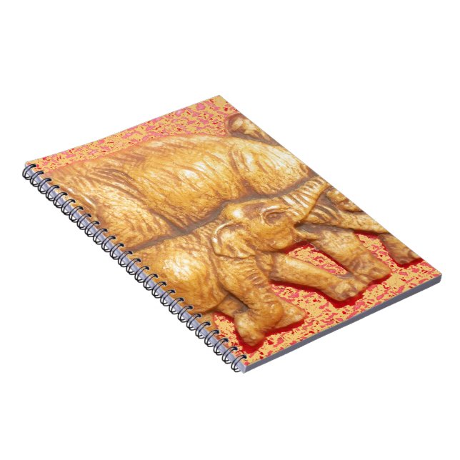 Das Herz der Herde: Elefantenportrait Notizblock (Rechte Seite)