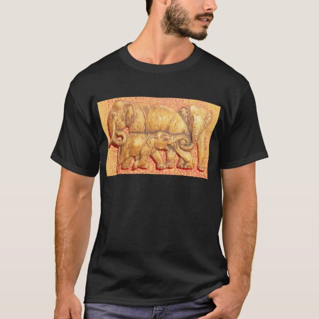 Das Herz der Herde: Elefantenportrait T-Shirt (Vorderseite)