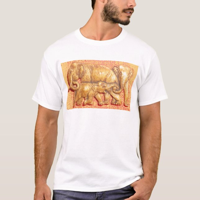Das Herz der Herde: Elefantenportrait T-Shirt (Vorderseite)