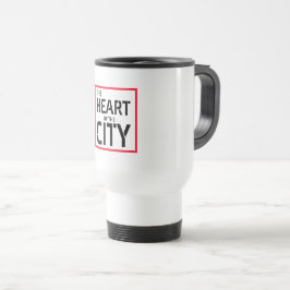 Das Herz der Stadtreise/Tasse des Pendelverkehrs Reisebecher