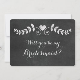 Das Herz der Tafel wird meine Bridesmaid-Karte sei Einladung