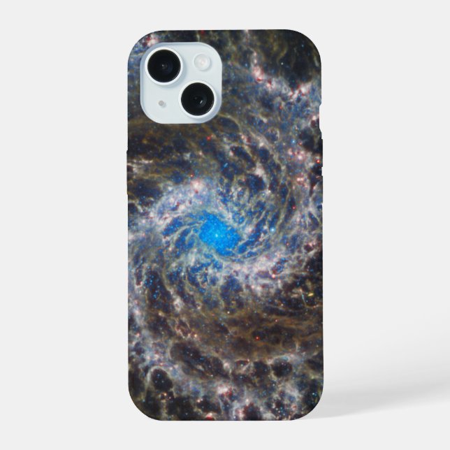 Das Herz des Messiers 74 iPhone 15 Hülle (Rückseite)