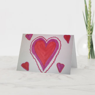 Das Herz des Valentinsgrußes Feiertagskarte