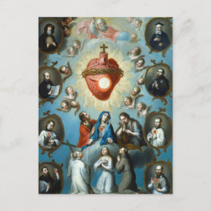 Das Herz Jesu von Juan Patricio Morlete Ruiz Postkarte