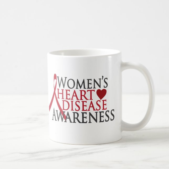 Das Herz-Krankheits-Bewusstsein der Frauen Kaffeetasse (Rechts)
