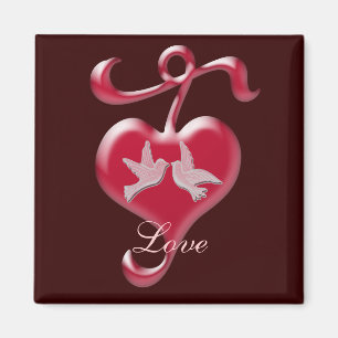 Das Herz-Magnet der Liebe Magnet