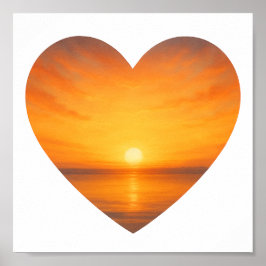 Das Herz mit Licht füllen Poster