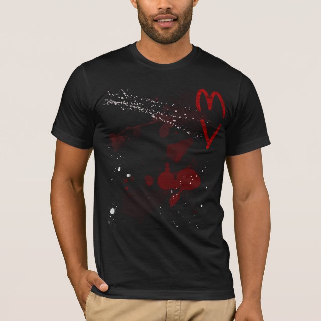 "Das Herz: Triptychon-" Shirt (Männer) (Vorderseite)