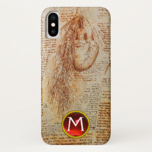 Das Herz und die Bronchiale erhalten Monogramm Case-Mate iPhone Hülle