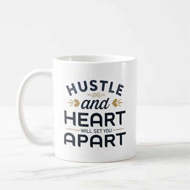 Das Herz und die Hektik werden Sie von der Tasse d (Links)