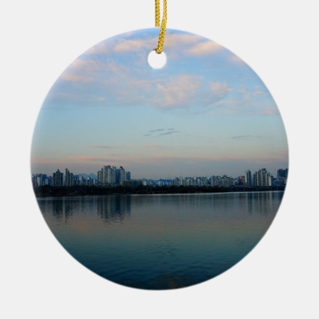 Das Herz und Soul von Seoul Keramik Ornament (Vorne)