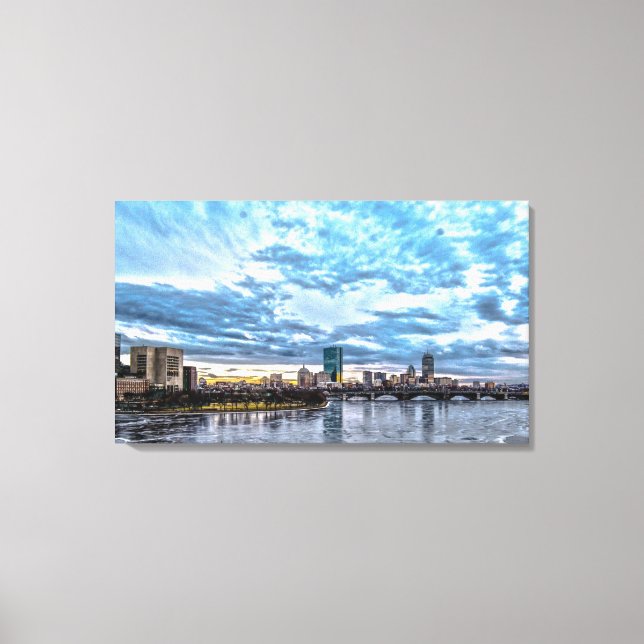 Das Herz von Boston Canvas Print Leinwanddruck (Vorderseite)