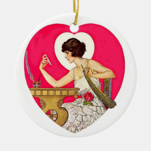 Das Herz von C. Coles Phillips Keramik Ornament
