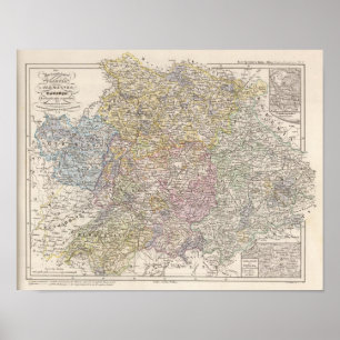 Das Herzogtum von Francia, Alemannia, Bayern Poster