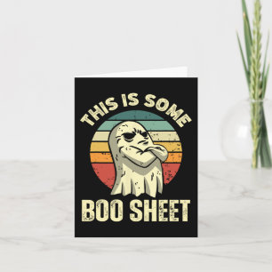 Das hier ist ein Boo Sheet Halloween Funny Vintag Karte