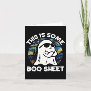 Das hier ist ein Boosheet Retro Van Gogh Halloween Karte