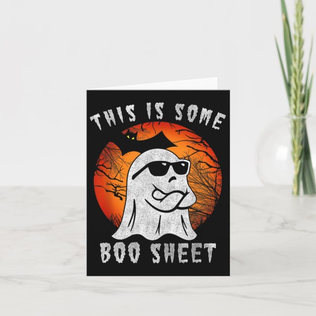 Das hier ist ein paar Boo-Sheet-Ghost-Kostüme Männ Karte (Vorderseite)