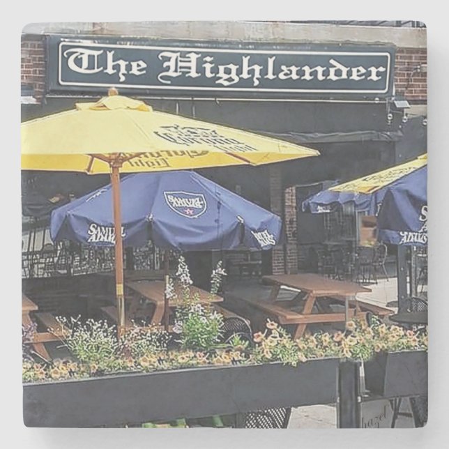 Das Highlander Atlanta, der Highlander Steinuntersetzer (Vorderseite)