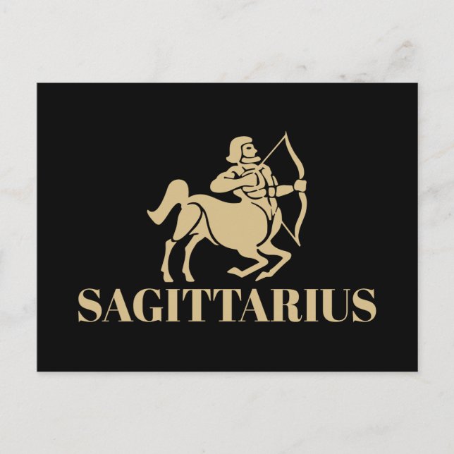 Das Himmelsastrologie-Horoskop Sagittarius-Zeichen Postkarte (Vorderseite)