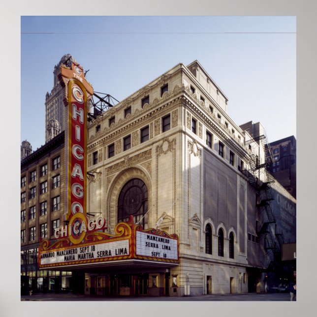 Das Hisorical Chicago Theatre Poster (Vorne)