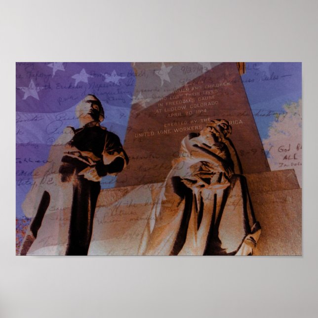 Das historische Ludlow-Massaker vom 20. April 1914 Poster (Vorne)