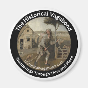 Das historische Vagabond-Logo auf einem Küchenmagn Magnet